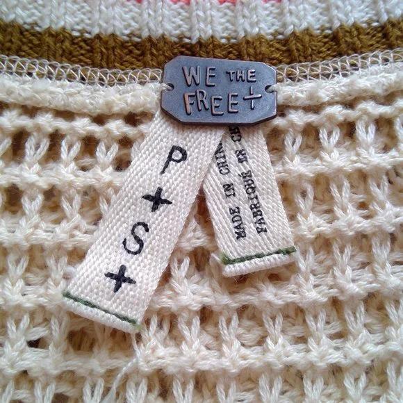 We The Free Waffle Knit Sweater EUC - Picture 4 of 6